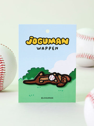 JOGUMAN WOODY LYING EMBROIDERED PATCH BASEBALL 棒球刺繡徽章