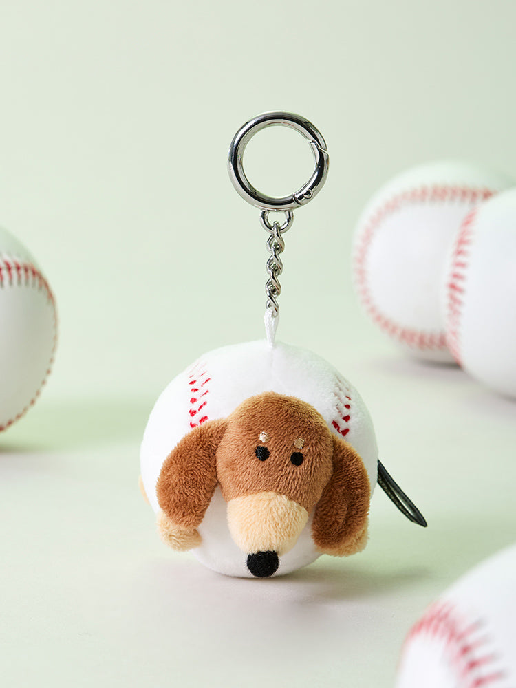 JOGUMAN PLUSH KEYRING BASEBALL 棒球毛絨公仔鑰匙扣（2款）