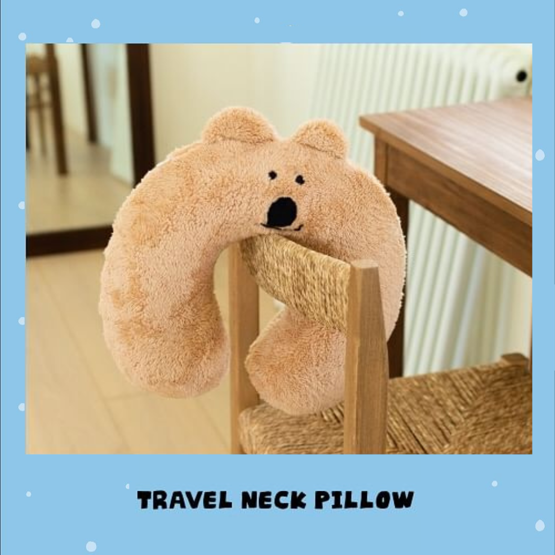 [Marshville COCOCUP🏆 快閃店系列] Dinotaeng Quokka Travel Neck Cushion 頸枕