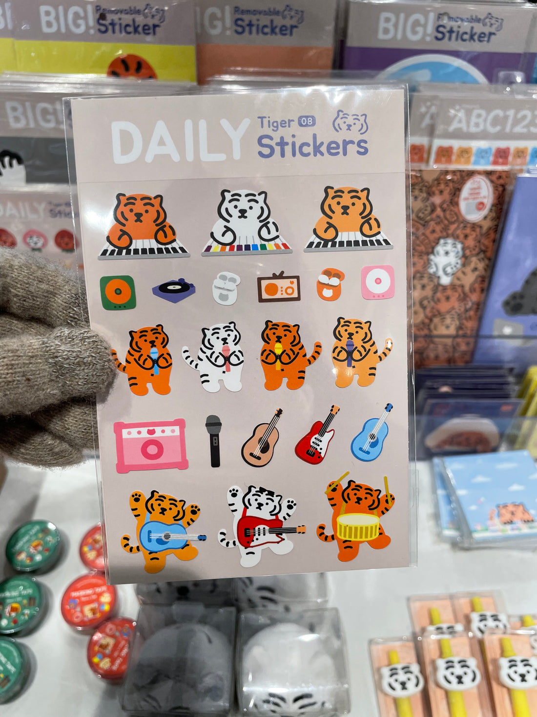 【韓國連線】Muzik Tiger Daily Tiger Stickers 06-11 日常貼紙 (1p)