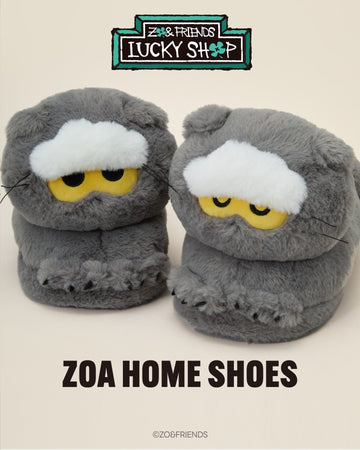 ZO&FRIENDS ZOA Fluffy Indoor Slippers Home Shoes｜Lucky Shop