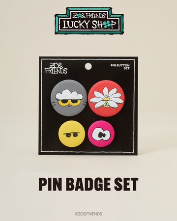 ZO&FRIENDS ZOA 徽章套裝 Pin Badge Set｜Lucky Shop