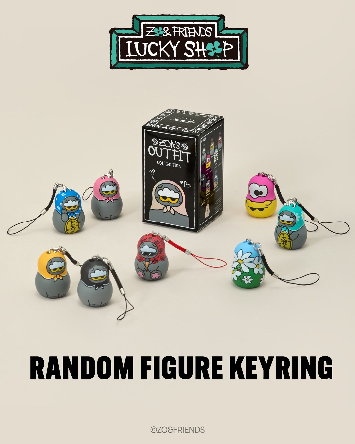 ZOA Random Figure Keyring | ZO&FRIENDS Lucky Shop– SOUL SIMPLE HK