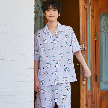 【New】Chiikawa x Spao Pajama 可愛短袖睡衣-Hachiware（Purple ）