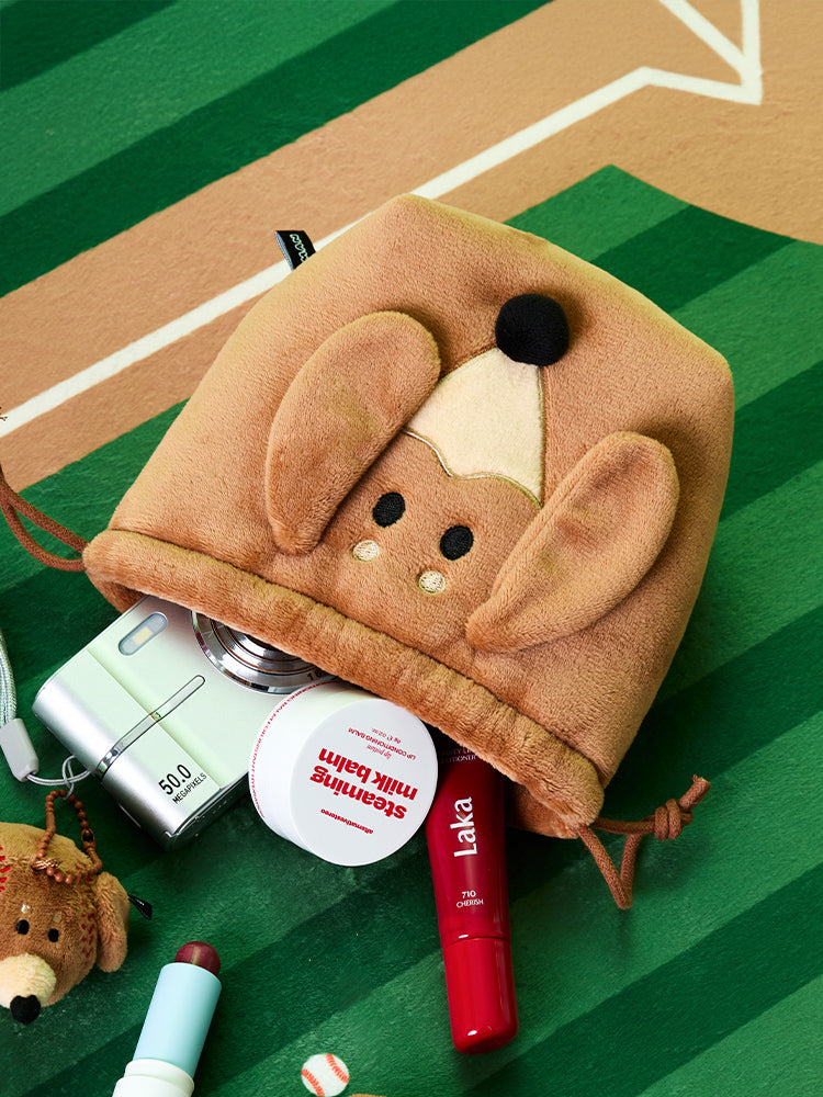 JOGUMAN WOODY STRING POUCH BASEBALL｜棒球束口收納袋｜SOUL SIMPLE HK