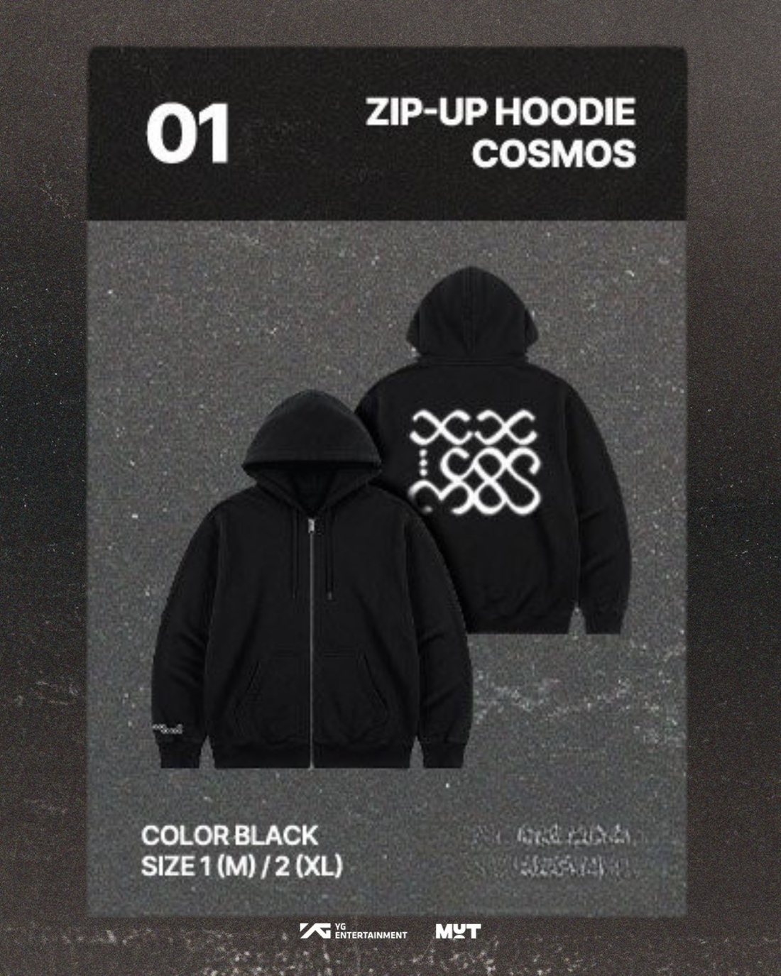 BIGBANG 20th Anniversary COSMOS Zip-Up Hoodie｜20週年展覽拉鏈連帽外套