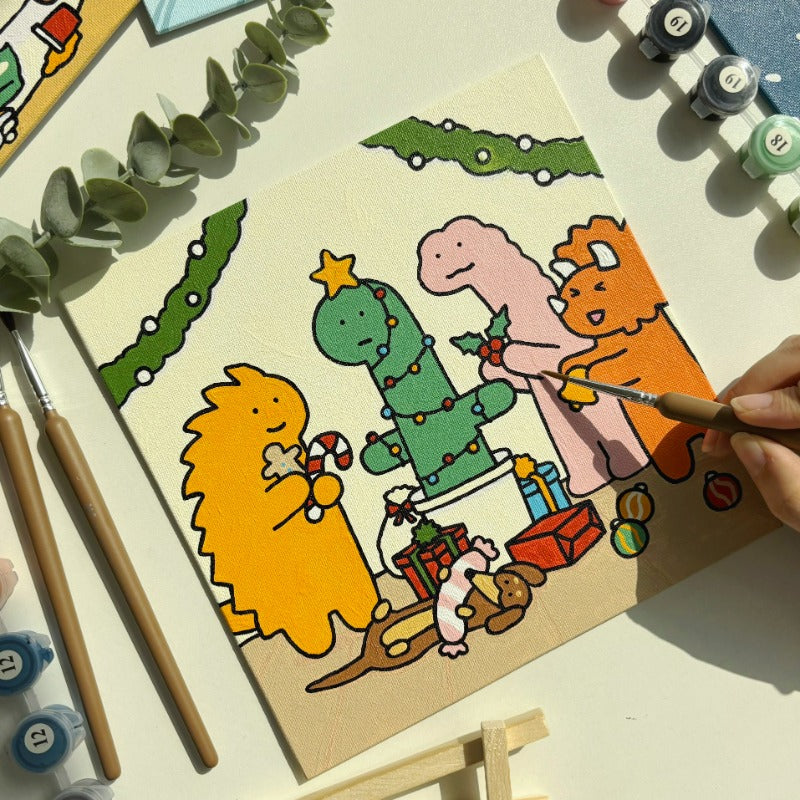 Joguman Studio Christmas Oil Painting Set 療癒填色油畫套裝（5P）｜聖誕限量版