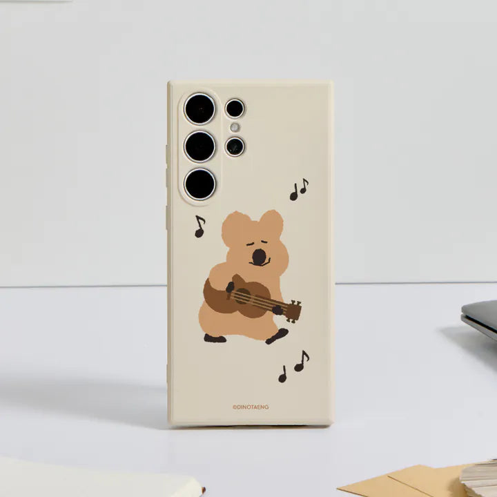 DINOTAENG 烏克麗麗 純色矽膠手機殼 Phone Case - SAMSUNG