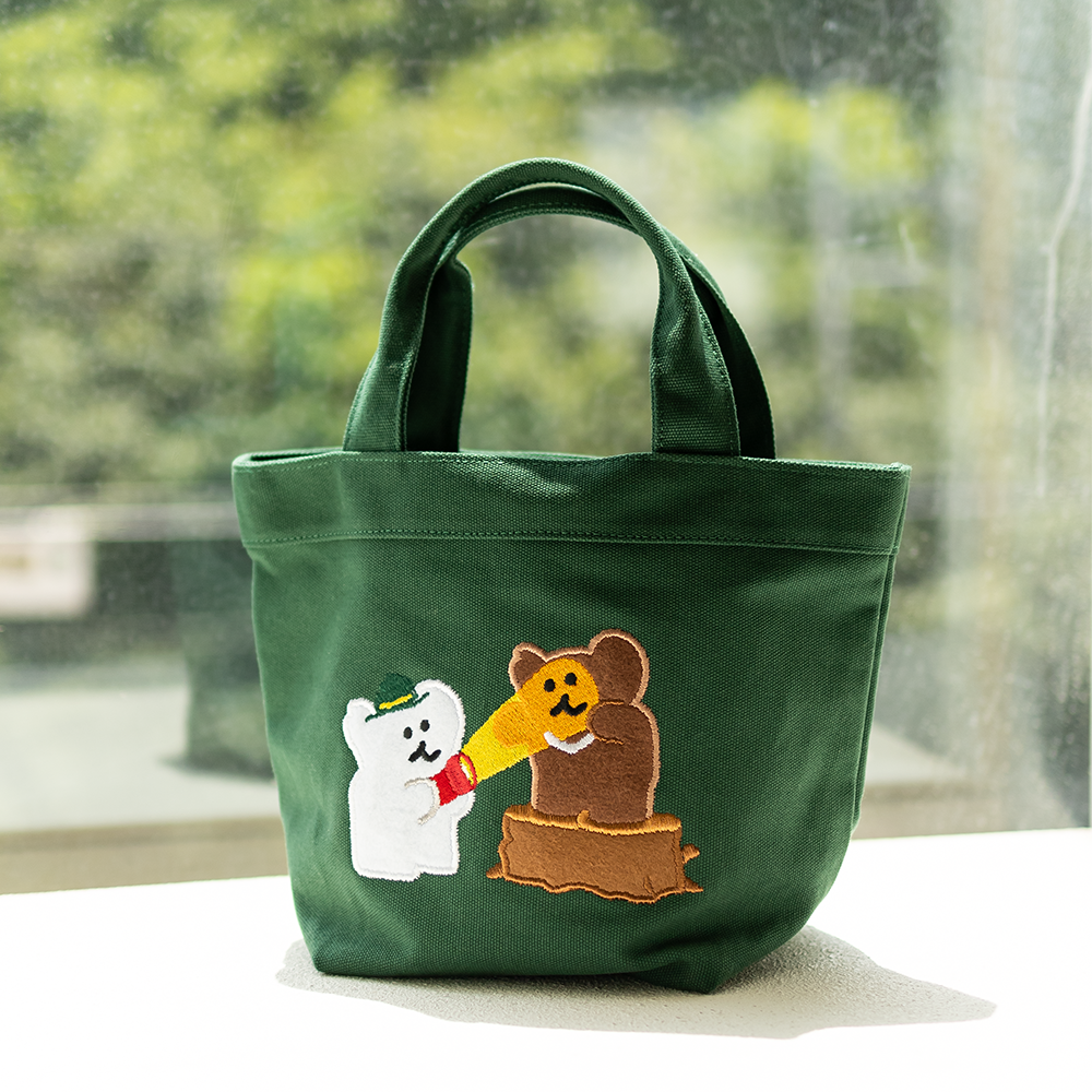 【現貨】Dinotaeng x Victoria Shoes 限量聯乘系列 Bobo in the Woods Canvas Bag 環保袋（2款）