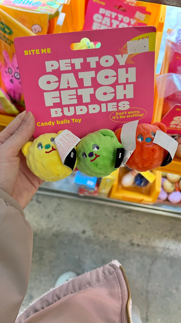 【韓國連線】 Bite Me - Pet Toy Catch Fetch Buddies [Candy Balls Toy] 寵物嗶嗶玩具（3p）