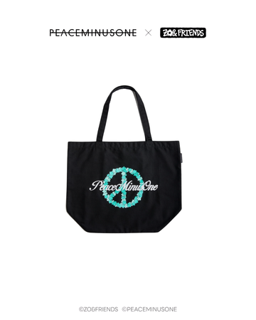 PEACEMINUSONE × ZO&FRIENDS Tote Bag｜聯名Peace Symbol 環保袋