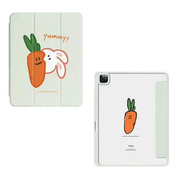 Second Morning iPad Case 兔兔紅蘿蔔 三折平板保護殼