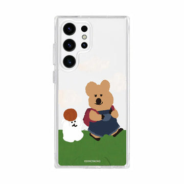 DINOTAENG 校園一起上學 防摔透明手機殼 Phone Case - SAMSUNG