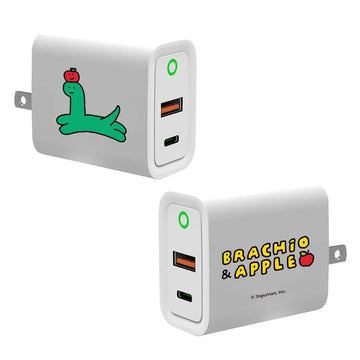Joguman Studio Charging Adapter 腕龍與蘋果 USB3.0+PD20W 雙孔充電器