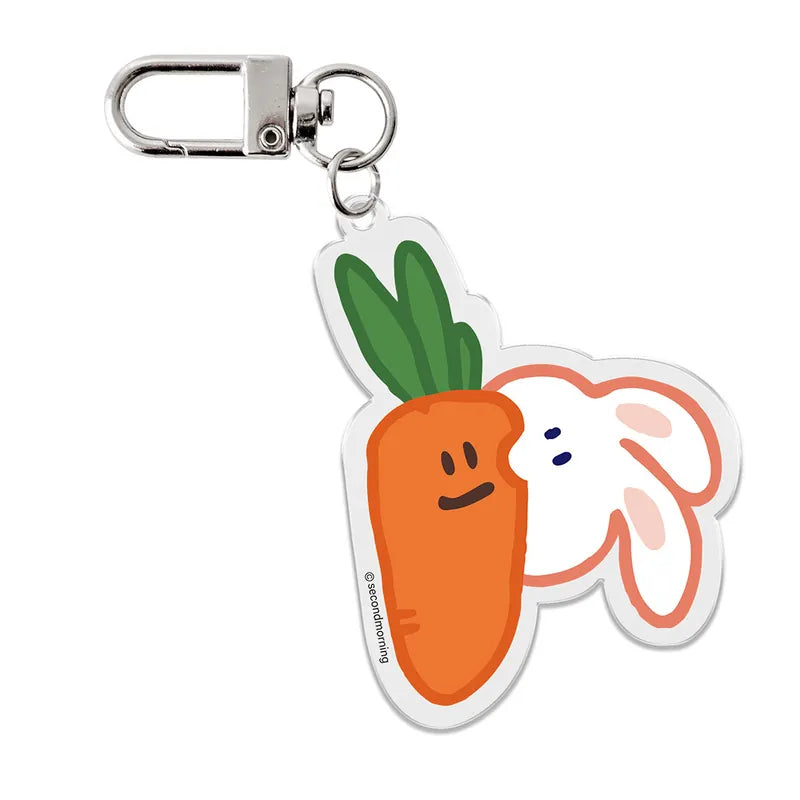 Second Morning Acrylic Keyring 兔兔紅蘿蔔 壓克力吊飾/鑰匙圈