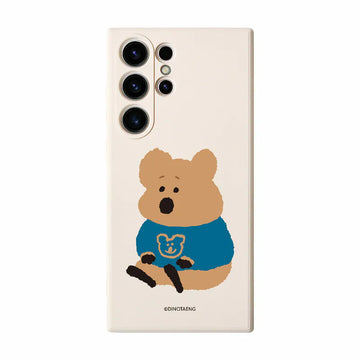 DINOTAENG 校園Fatty學習日 純色矽膠手機殼 Phone Case - SAMSUNG