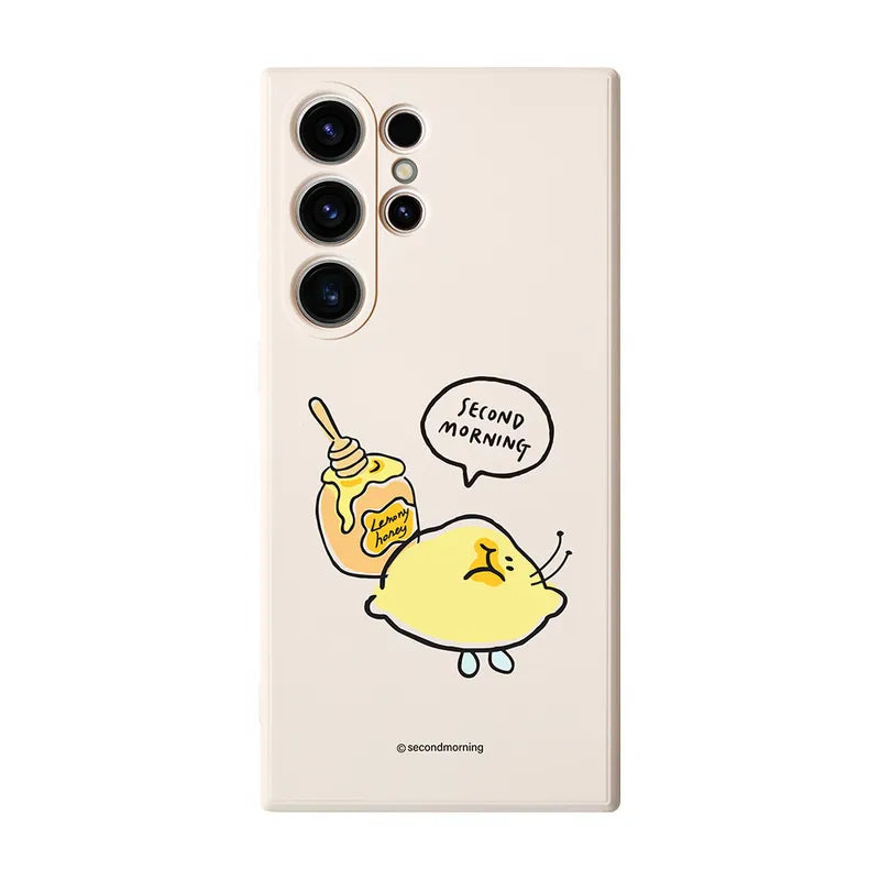 Second Morning Phone Case 蜂蜜檸檬 純色矽膠手機殼 - SAMSUNG