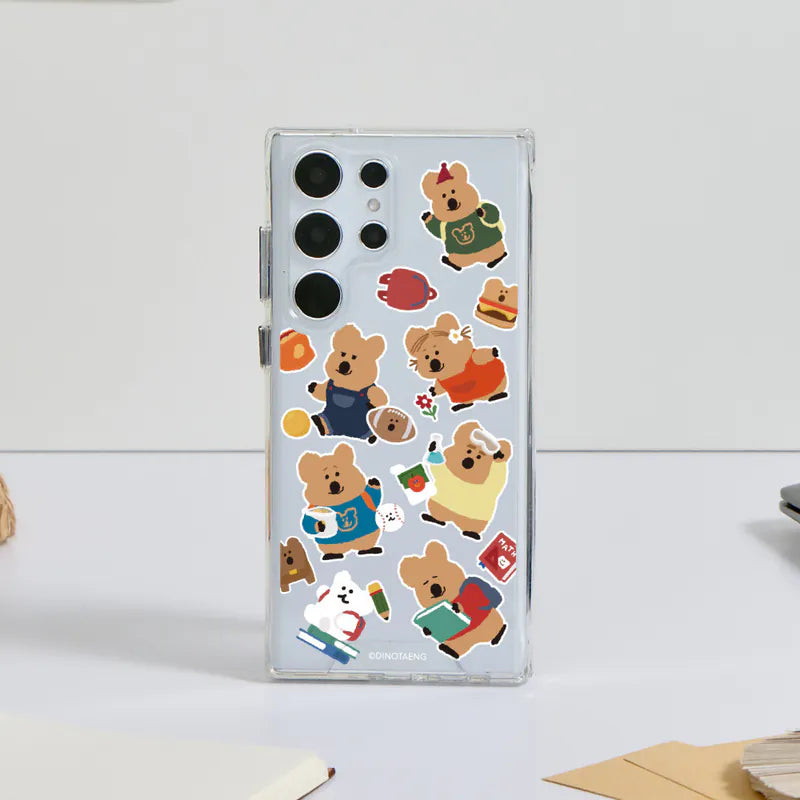 DINOTAENG 校園日常 防摔透明手機殼 Phone Case - SAMSUNG