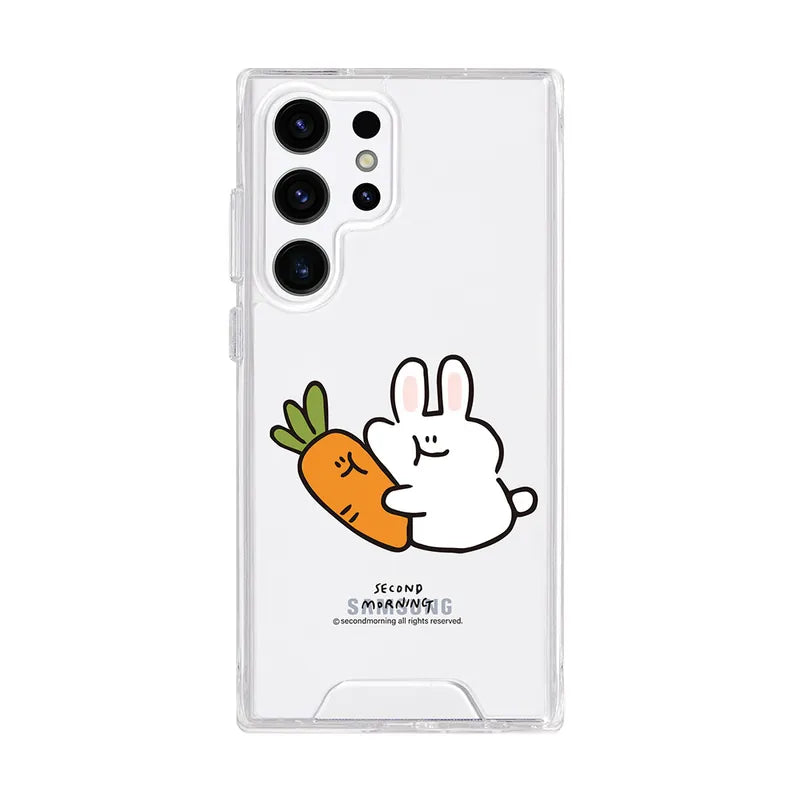 Second Morning Phone Case 蘿蔔與兔子 防摔透明手機殼 - SAMSUNG