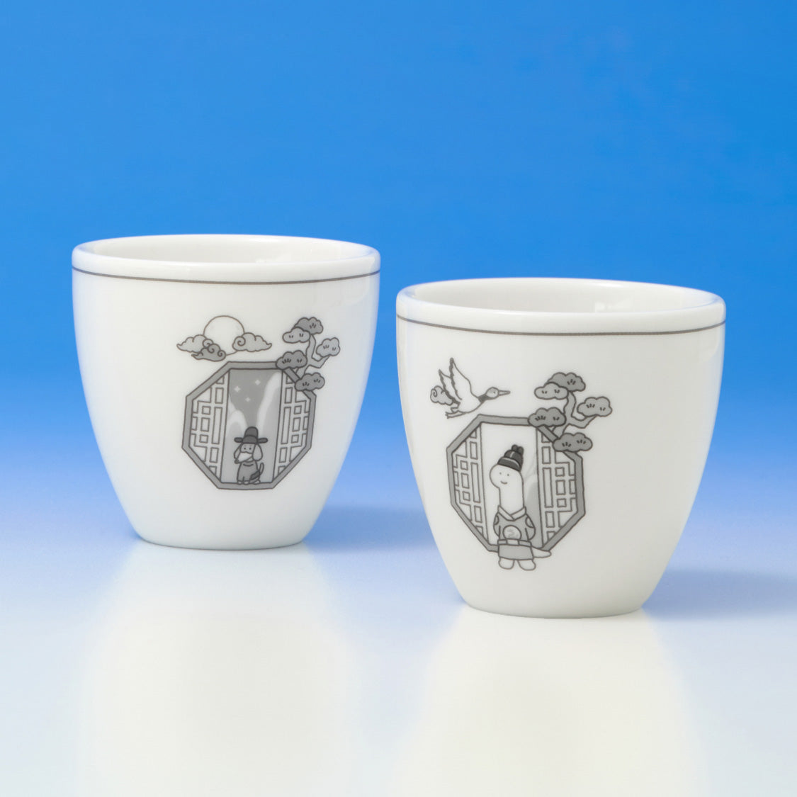 JOGUMAN STUDIO Ceramic Soju Shot Glass Set 陶瓷燒酒杯（2入）｜KOREA EDITION 韓國限定系列