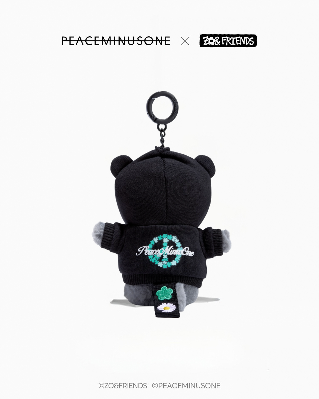 PEACEMINUSONE × ZO&FRIENDS ZOA Plush Keyring｜ZOA 聯名連帽衛衣毛絨公仔匙扣