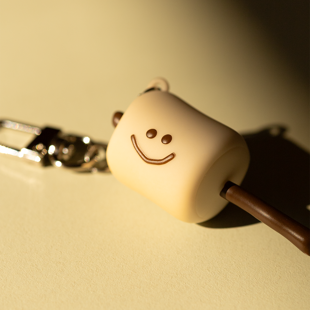 DINOTAENG Tanning Marsh Keychain 變色棉花糖鑰匙扣