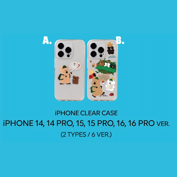 [Quokka & Bobo in the Woods] iPhone Clear Case 手機殻（2款款式｜6款型號）