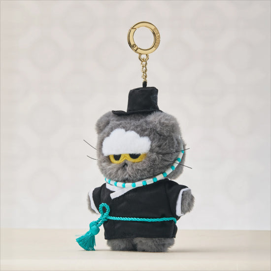 ZO&FRIENDS ZOA K-Edition Plush Keyring 書生款 正背面及細節圖 1