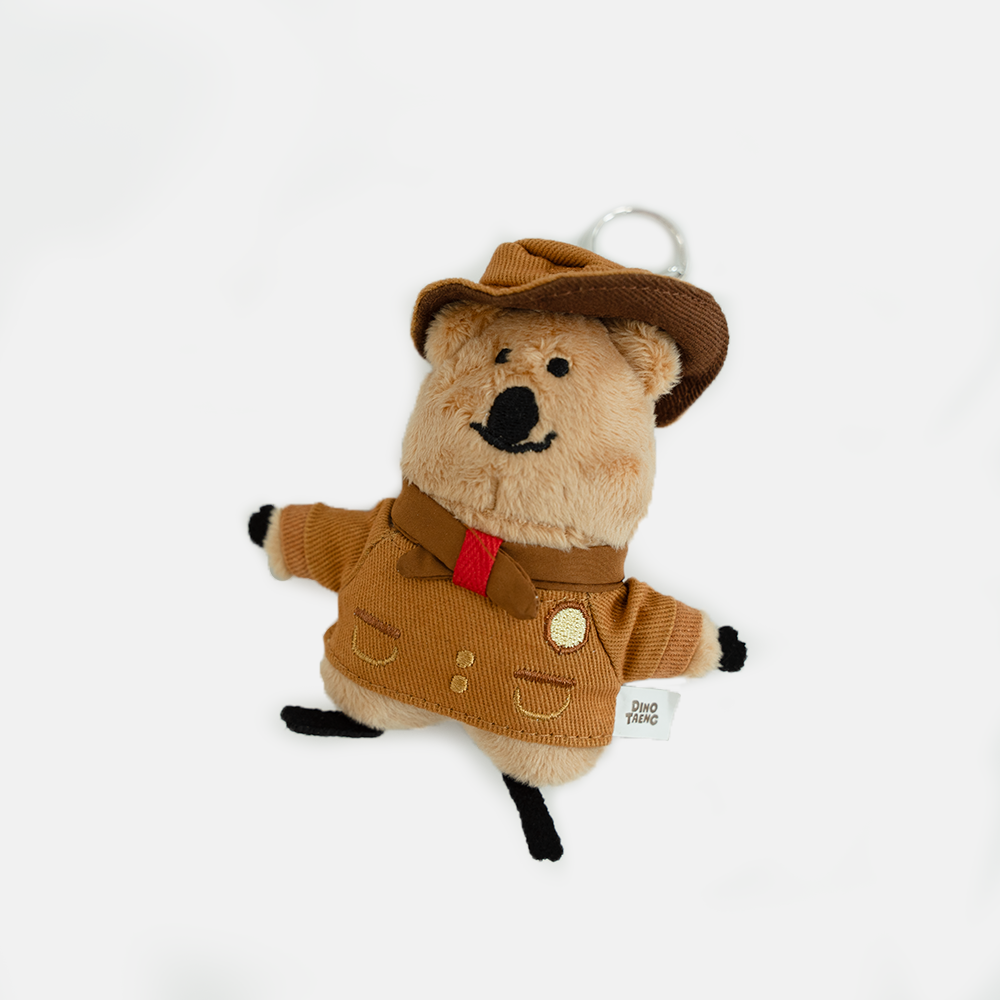 [Marshville Quok Scout] Dinotaeng Quok Scout Flatfur Keyring 童軍毛絨公仔鑰匙扣（7款）