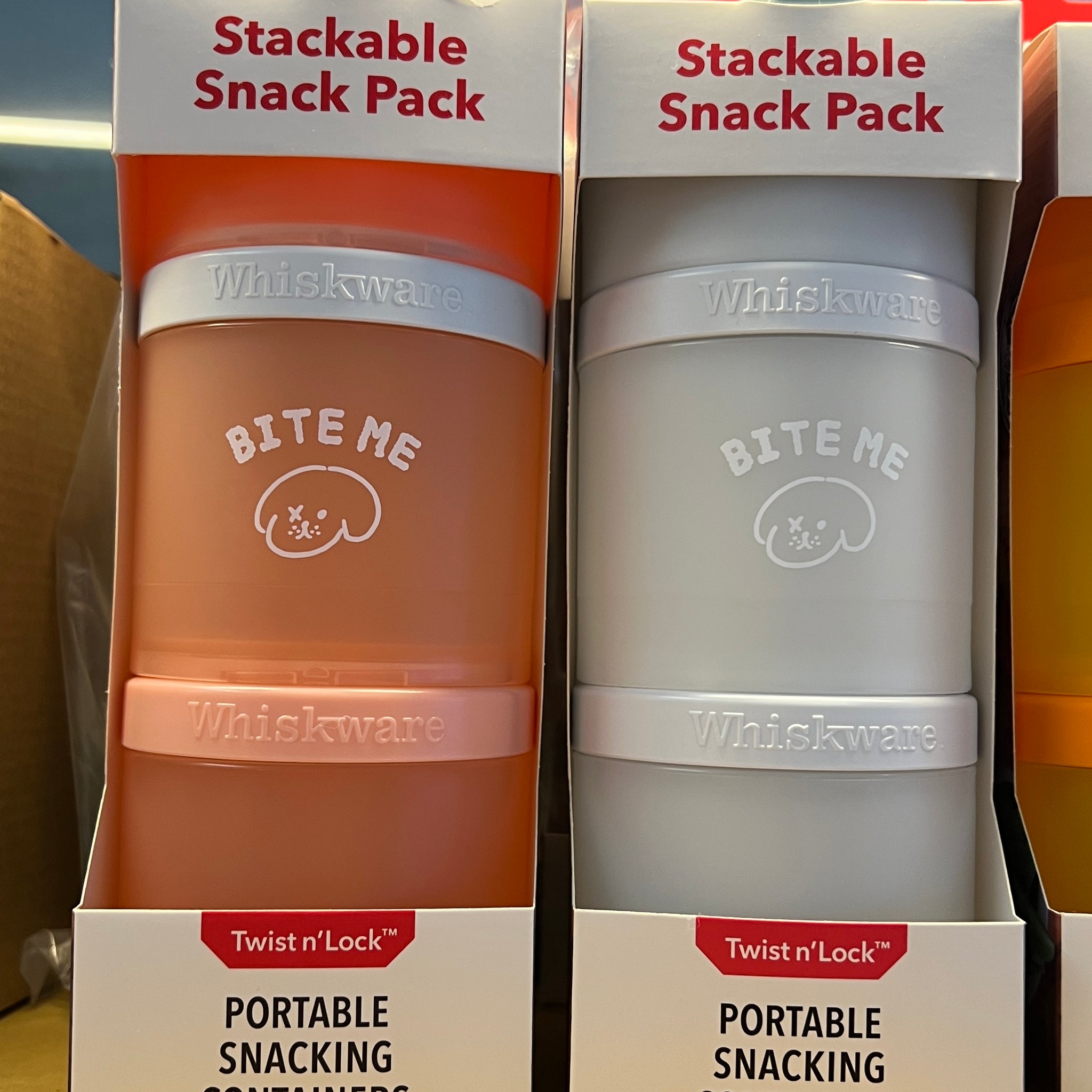 【韓國連線】 Bite Me x Whiskwear - Portable Snacking Containers 零食便携器[100+250+250ml]（2款）