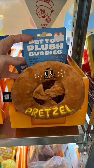 【韓國連線】 Bite Me - Pretzel Doggy Plush Toy 寵物公仔（嗶嗶｜沙沙）