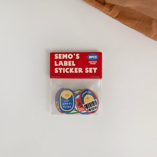 Second Morning Semo's Label Sticker Set 貼紙包 - SOUL SIMPLE HK
