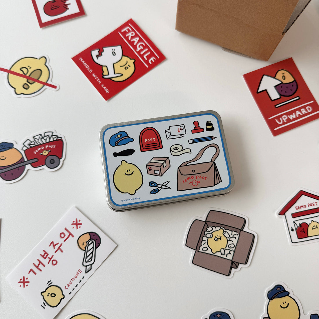 Second Morning Post Office Tin Case Removable Sticker Set 貼紙套裝（20p）