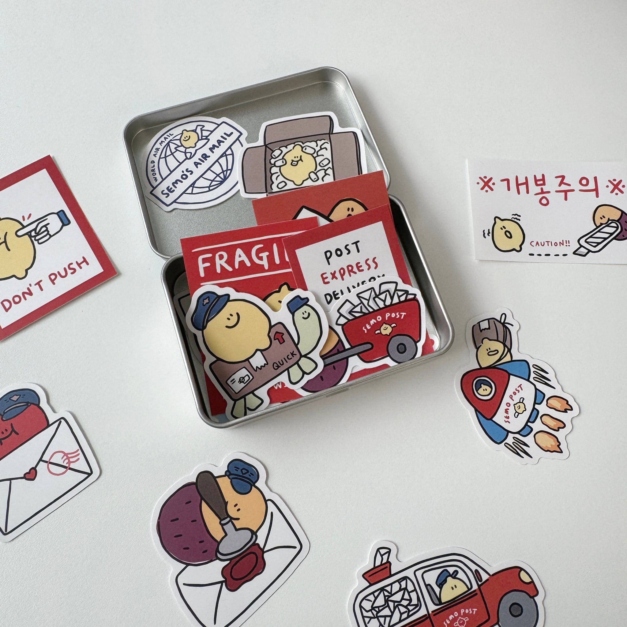 Second Morning Post Office Tin Case Removable Sticker Set 貼紙套裝（20p）