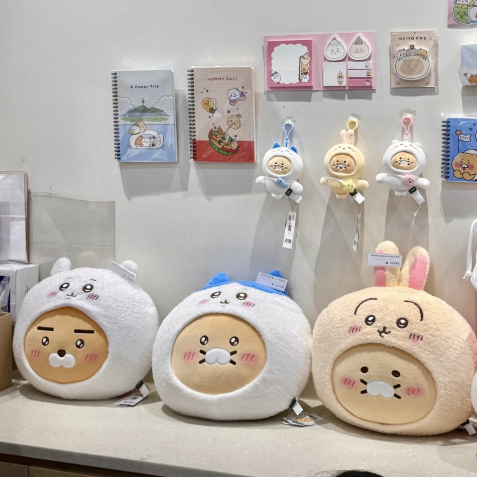 Kakao Friends x Chiikawa Face Cushion 大頭咕臣（3款）