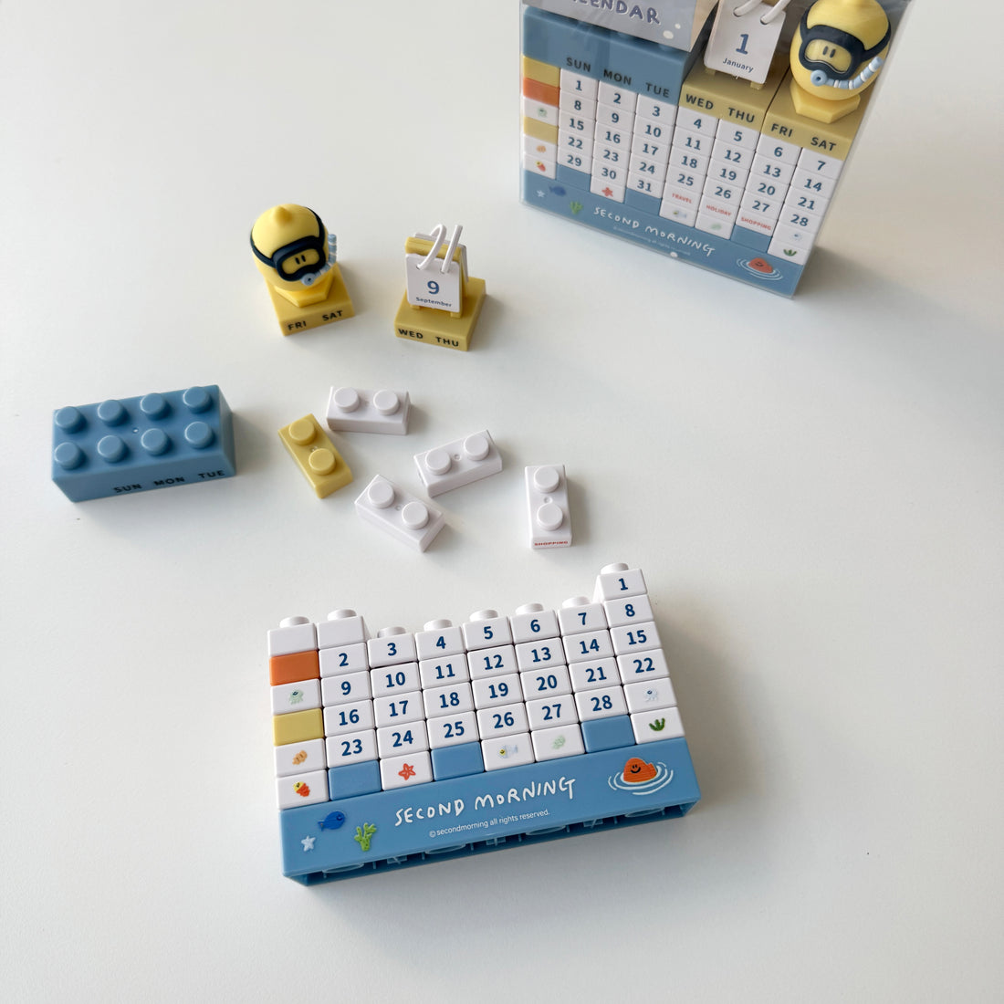 Second Morning Block Perpetual Calendar 海洋積木萬年月曆