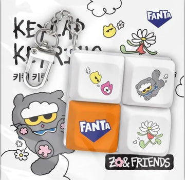 【限量】ZO&FRIENDS ZOA × FANTA zero Keycap Keyring 芬達聯名匙扣（不含飲品）