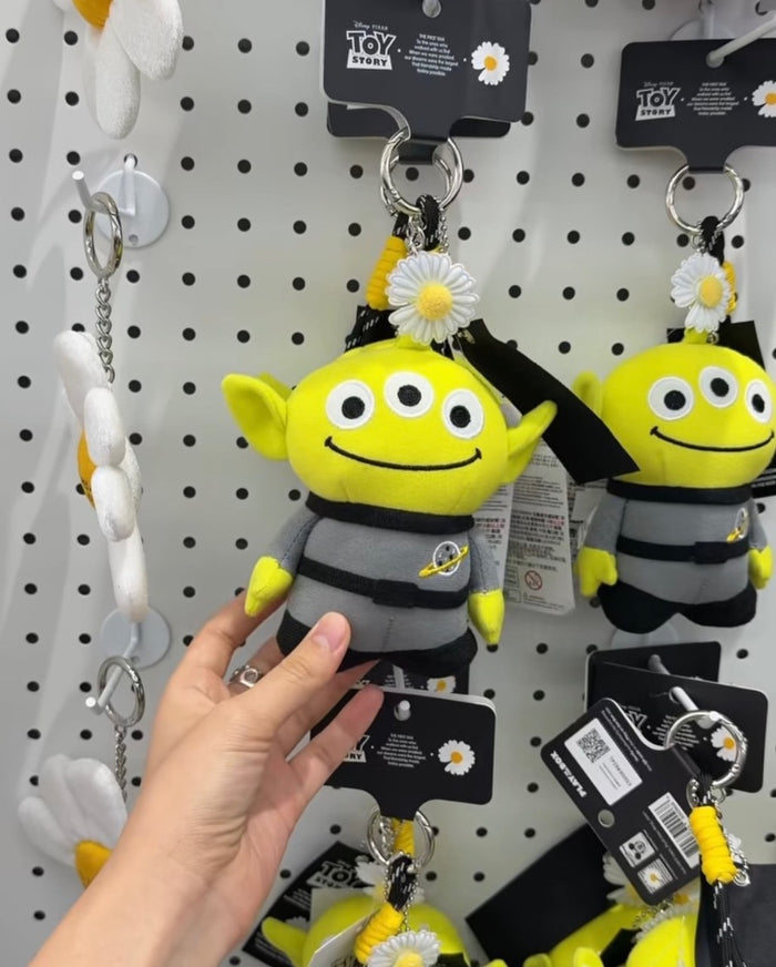 Toy Story × PEACEMINUSONE Alien 三眼仔 Plush Blind Key Ring 毛絨公仔匙扣實物參考