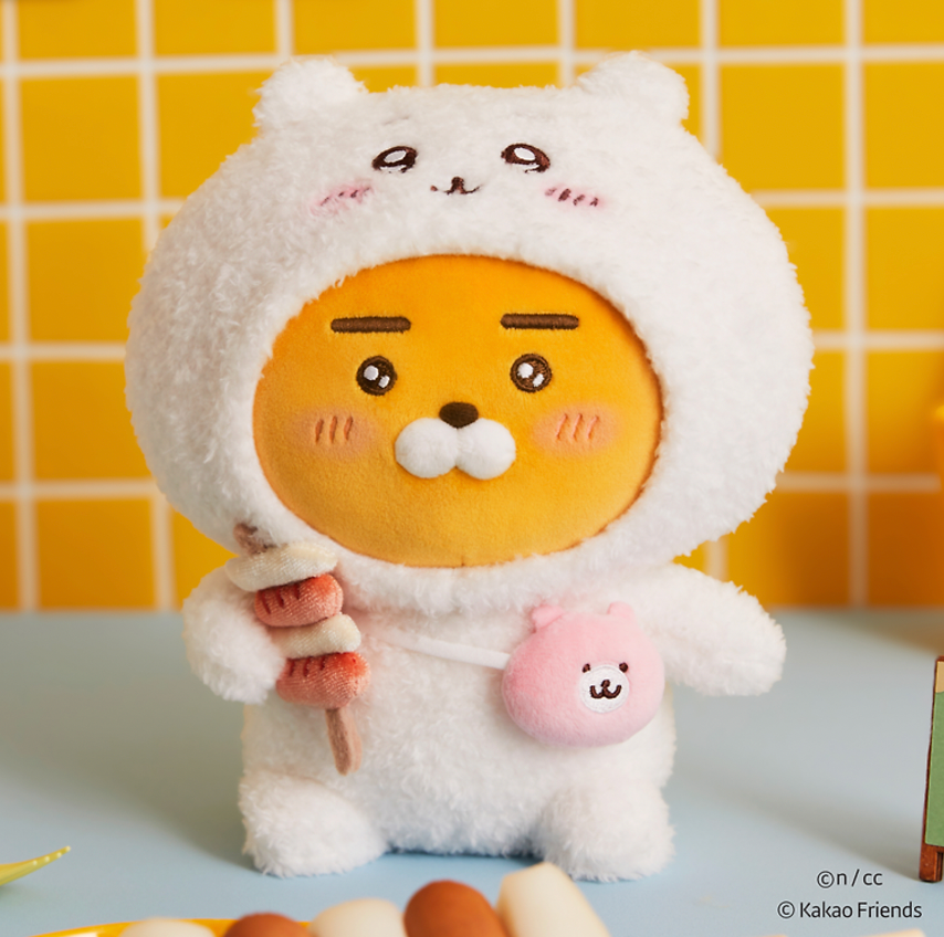 Kakao Friends x Chiikawa Plush Doll (M) 抱枕公仔（2款）