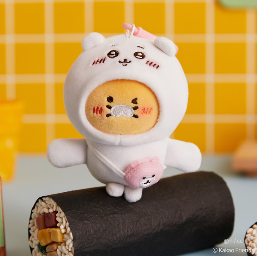 Kakao Friends x Chiikawa Mini Magnet Plush Keyring 磁石公仔鎖匙扣（3款）