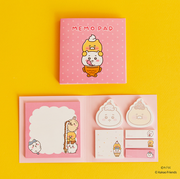 Kakao Friends x Chiikawa Book Type Sticky Memo Pad 便利貼（7種各40P）