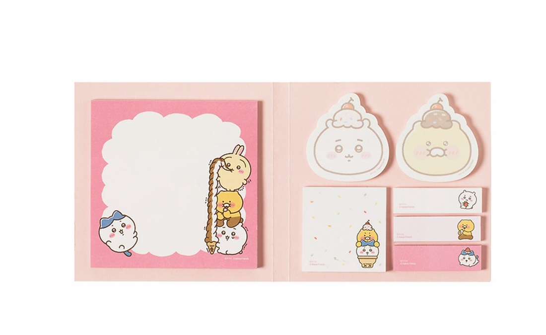 Kakao Friends x Chiikawa Book Type Sticky Memo Pad 便利貼（7種各40P）