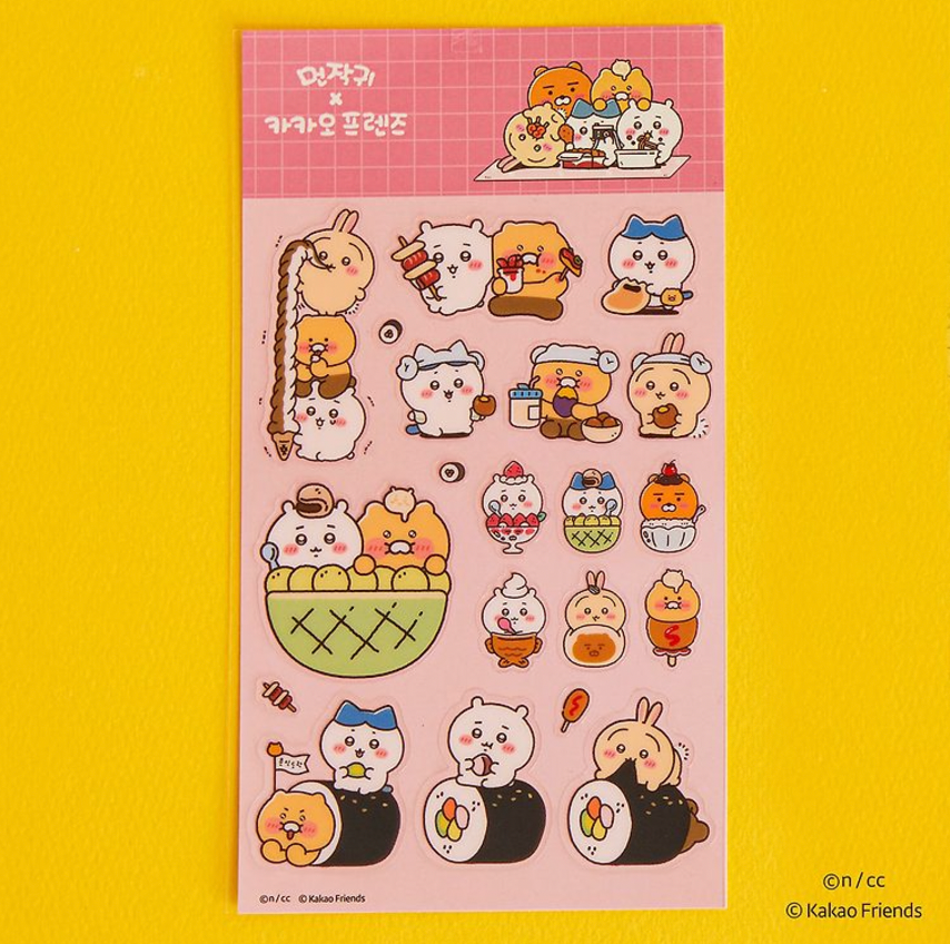 Kakao Friends x Chiikawa Removable Sticker 貼紙（3款）