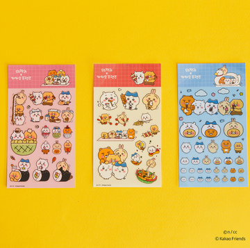 Kakao Friends x Chiikawa Removable Sticker 貼紙（3款）