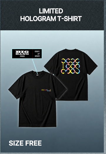 【現貨】BIGBANG 20th Anniversary COSMOS Limited Hologram T-Shirt｜20週年展覽限定幻彩T恤
