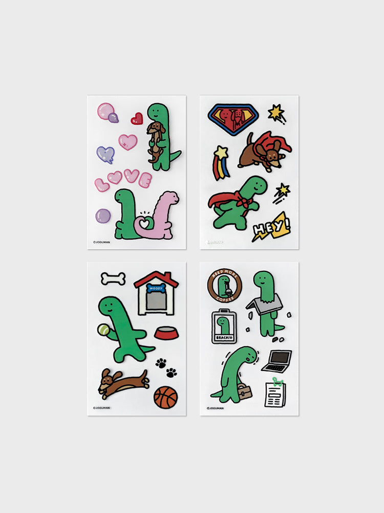 JOGUMAN UV Decorative Sticker Love Hero Ball Play Office 四款設計總覽