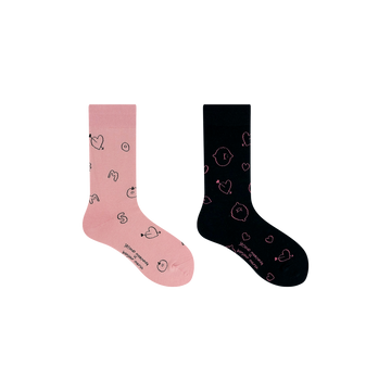 Second Morning x Bonjour March Heart Socks 長襪（2款）