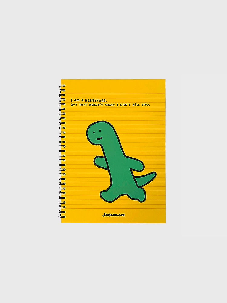 JOGUMAN Brachio & Woody Line Notebook｜橫線線圈筆記簿（2款）