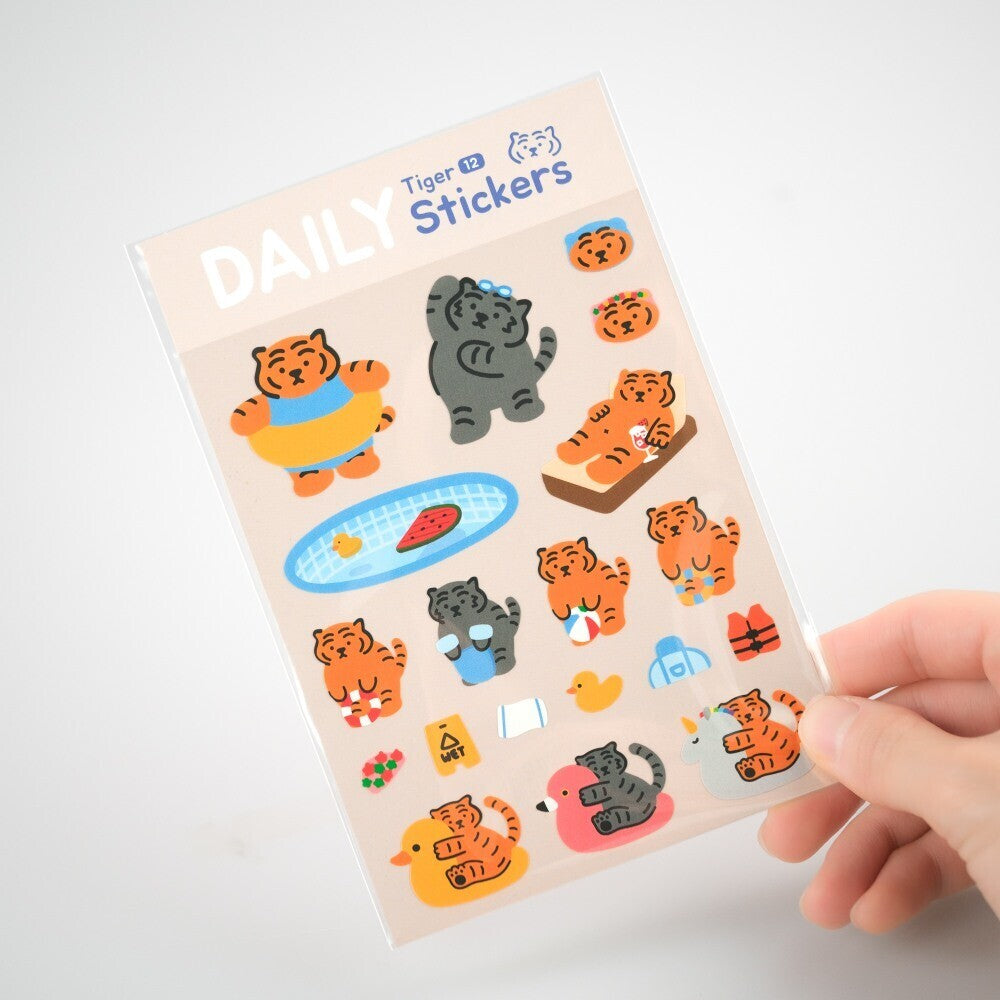 Muzik Tiger Daily Tiger Stickers 12-16 日常貼紙 (1p)