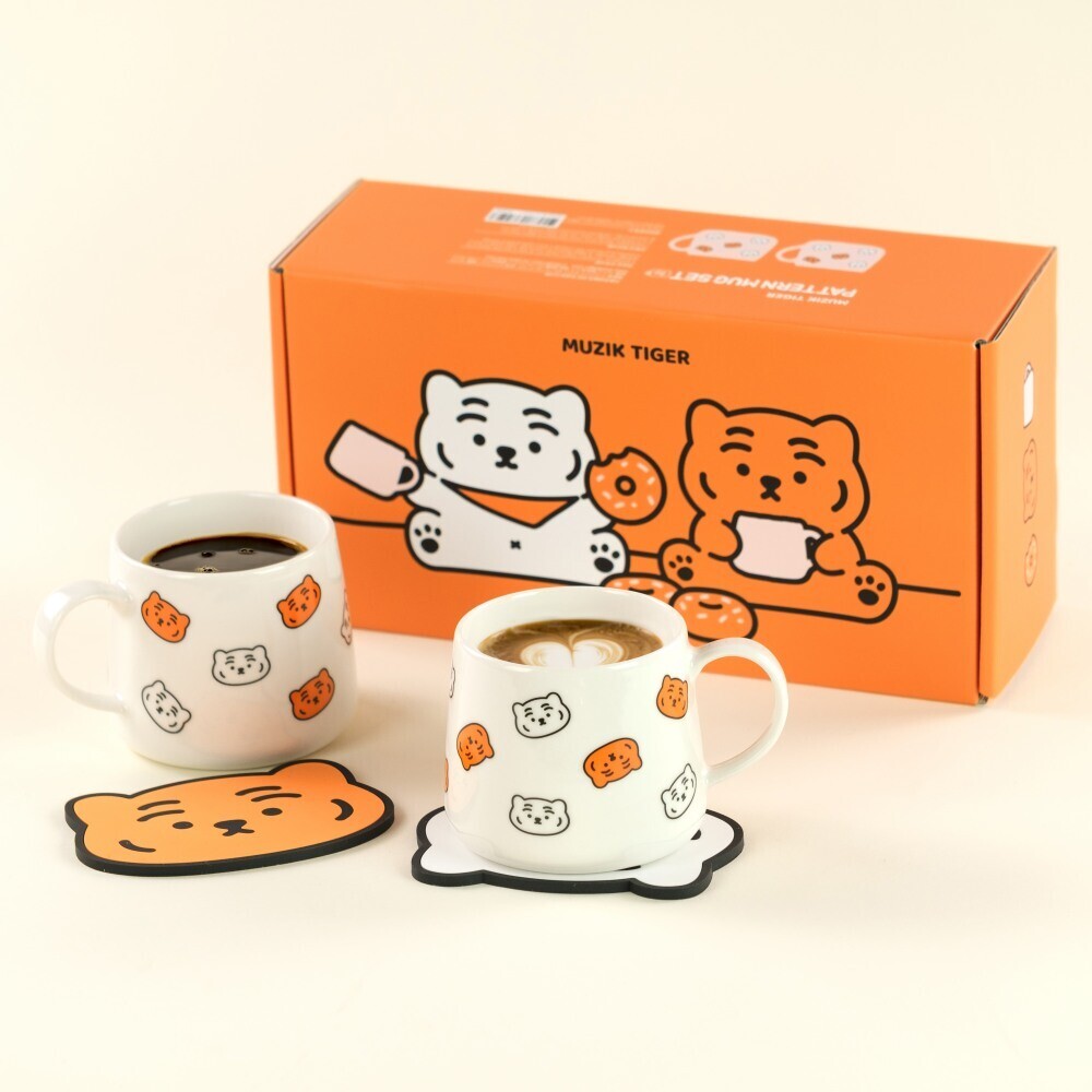 Muzik Tiger Ceramic Mug Pattern Mug Set 陶瓷杯套裝（2P）